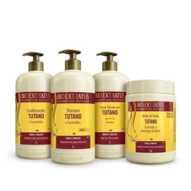 Imagem de kit 1 Shampoo 1 Creme silicone 1 Condicionador 1 Banho creme Tutano 1 Litro-Unissex