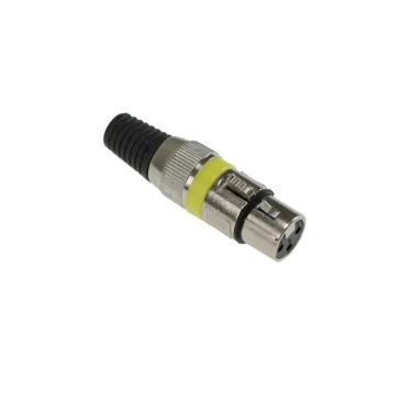 Imagem de Kit 5 Conectores XLR Cannon Fêmea - AM