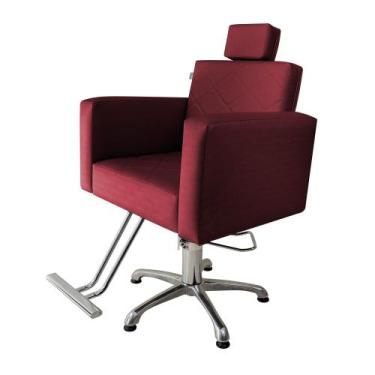 Imagem de Poltrona/Cadeira EVIDENCE Hidráulica Fixa para Salão e Barbearia. - RG