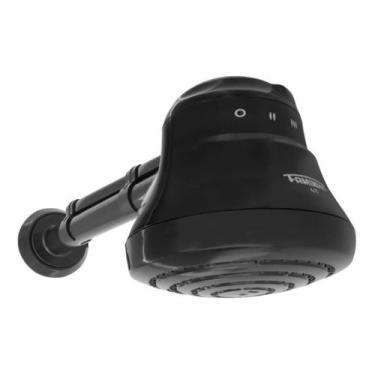 Imagem de Chuveiro Elétrico Ducha Faminho 4T Preto/Black 220V 6800W C/ Cano 30CM