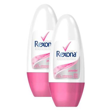 Imagem de Kit 2 Desodorante Rexona Powder Women Roll-on Antitranspirante 48h 50m