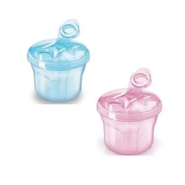 Imagem de Pote Dosador de Leite em PÓ Philips AVENT 260ML Azul e Rosa