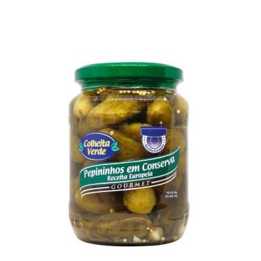 Imagem de Pepininhos em Conserva Receita Europeia Colheita Verde 680g