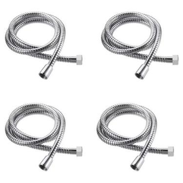 Imagem de Kit 4 Engate Flexível Chuveirinho Ducha Higiênica Abs 180cm - Mirac