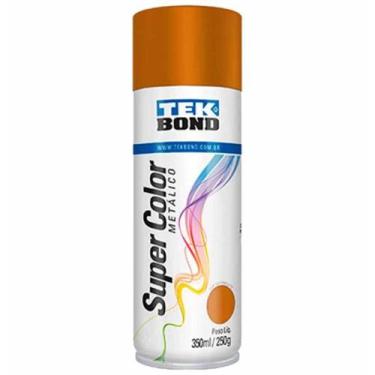 Imagem de Tinta aerossol dourado metalico 350ml s.color / un / tek bond - Tekbon