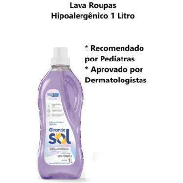 Imagem de Lava Roupas Líquido Girando Sol 1 Litro Hipoalergênico