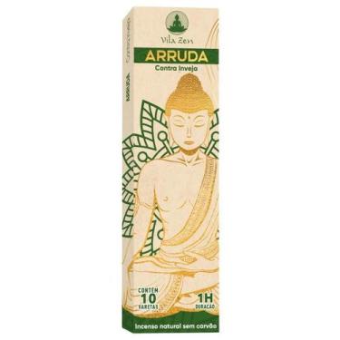 Imagem de Incenso Natural Vila Zen Arruda Puro Caixa Com 10 Varetas - Lua Místic