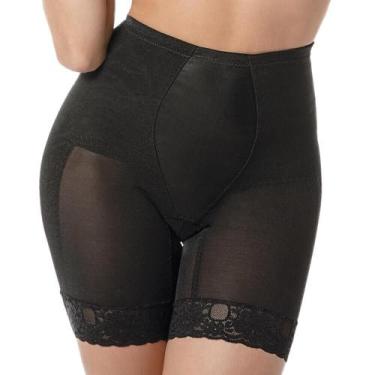 Imagem de Cinta Bermuda DeMillus 46615 Alta Compressão, M, Preto