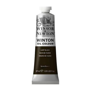 Imagem de Tinta Oleo Winton 37ml Winsor & Newton Sr1 Escolha Cor, LAMP BLACK