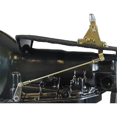 Imagem de Lokar XFMS6400DBL câmbio de montagem em piso preto de 25,4 cm com botão preto para transmissão GM 400