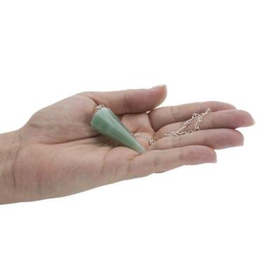 Imagem de PÊNDULO QUARTZO VERDE - RADIESTESIA MESA RADIÔNICA (3,5 a 5,5)cm - GOM