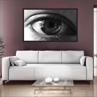 Imagem de Quadros Decorativos Olhos Visão Salas Consultórios Médicos Com Moldura