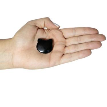 Imagem de MINI CARA DE GATO OBSIDIANA (2 a 3)cm - GOMES CRYSTALS