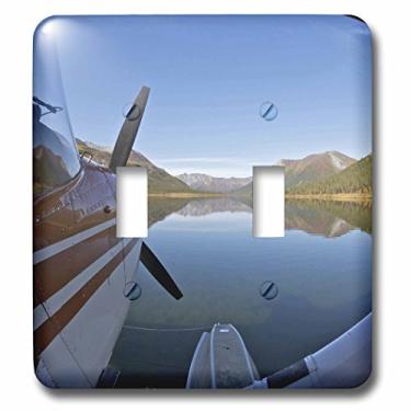 Imagem de 3dRose lsp_87405_2 Alaska, Arctic Np, Float Airplane, Lake Ernie Us02 Bja0287 Jaynes Gallery interruptor duplo