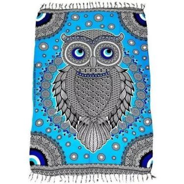 Imagem de Canga Praia Olho Grego Mandala Moda Verão Beach Poliéster - BALI, Coru