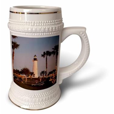 Imagem de 3dRose Farol Port Isabel, Natal, Texas, USA-US44 LDI0828-Larry Ditto, Caneca 530 ml, Caneca de 640 ml, Branca
