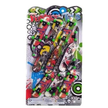 Imagem de Skate de Dedo Brinquedo Skate Miniatura de mão Esporte Radical - SHOCK