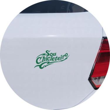 Imagem de Adesivo de Carro Sou Chicleteiro - Cor Verde - Melhor Adesivo, Verde