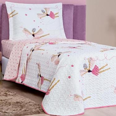 Imagem de Conjunto De Lencol Solteiro Mundo Kids 200 Fios Dupla Face BOUTI - JM 