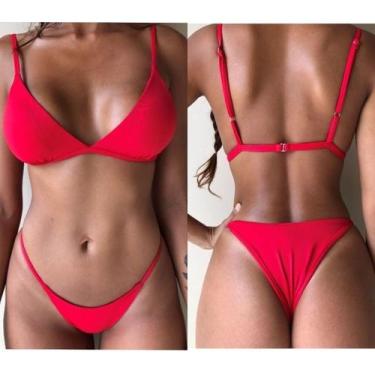 Imagem de Biquíni Basic Básico Verão 2019 E 2020 Sexy Pequeno - Geral, Vermelho,