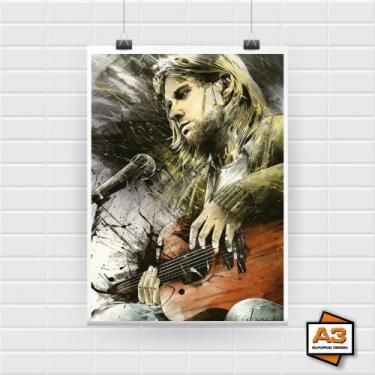 Imagem de Poster Adesivo Banda Nirvana A4 (21cm x 30cm) - A3 Posters