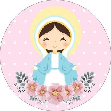 Imagem de Painel De Festa Redondo 1,50x1,50 - Nossa Senhora das Graças 016 - Via