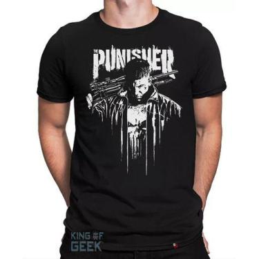 Imagem de Camiseta The Punisher Geek Camisa Justiceiro Caveira - KING OF GEEK, P