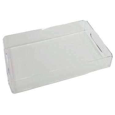 Imagem de Bandeja de Acrílico Retangular Transparente Organização Casa - Super 3