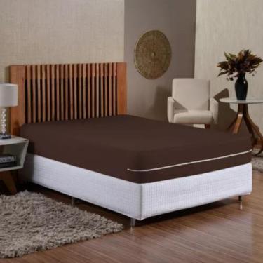 Imagem de Capa protetora colchão cama casal king size com malha gel super reforç