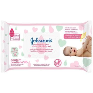 Imagem de Lenços Umedecido Johnsons Baby - Proteção da Pele 96 Unidades - Johnso