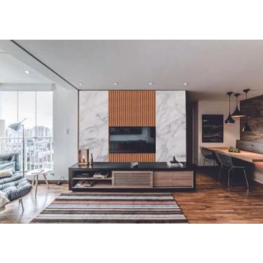 Imagem de Papel de Parede  Marmore e Ripado Tedencia  (folha med. 90x300 cm) - D