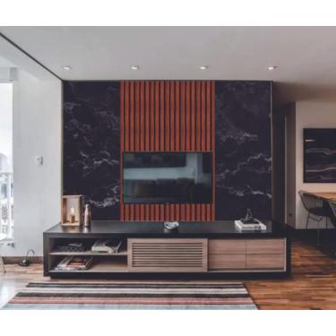 Imagem de Papel de Parede  Marmore e Ripado Tedencia  (folha med. 90x300 cm) - D