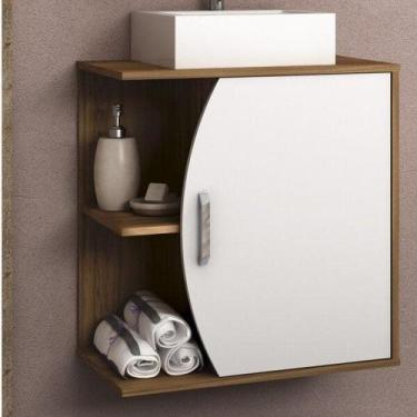 Imagem de Gabinete Para Banheiro 1 Porta sem Cuba 60cm Duna - Móveis Bosi