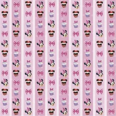 Imagem de Folha para Scrapbook Dupla Face Disney - Minnie Hora do Chá 2 Faixas -