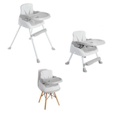 Imagem de Cadeira De Alimentação Refeição Bebê Portátil Infantil 3 em 1 Altura A