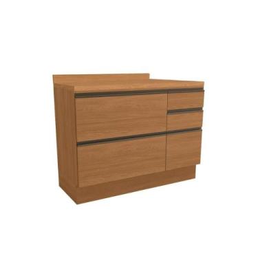 Imagem de Kit Cozinha Modulada 2 Peças Maxxi (1Balcão+1Complemento) C2P39 Canela
