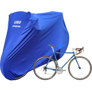 Imagem de Capa Cobrir Bicicleta Caloi 10 120 Anos Speed Tecido Helanca (Azul)