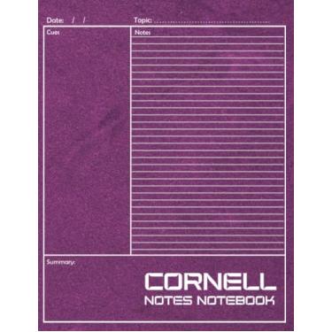 Imagem de Cornell Notes Notebook: 200 pages-8.5 x 11 inches [ Large ] Cornell Note Taking Notebook for Students and Teachers Taking Notes on College Ruled Composition Paper