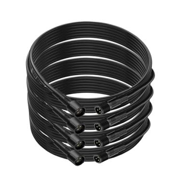 Imagem de DITRIO 4 peças de cabo de extensão de 3 pinos para kits de luz de rocha RGB Underglow compatível com carros, caminhões, motocicletas, carros, quadriciclos, design para luzes DITRIO Rock