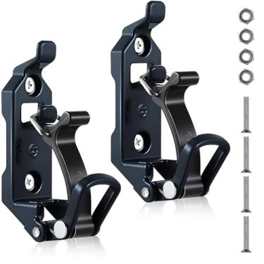 Imagem de 2 peças de suporte de pá para rack de teto, kit de montagem de parede de grampo de borracha de metal, kit de montagem de parede para suporte de pá, acessórios de carro para rack de teto, barcos