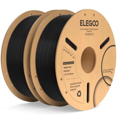Imagem de Filamento para impressora 3D ELEGOO PLA Plus 1,75 mm preto 2 kg