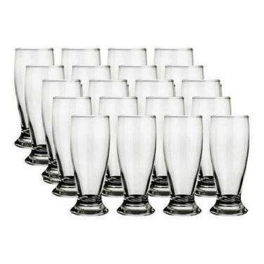Imagem de Jogo De Copo 24 Peças Cerveja Beer 240ml Taça Tulipa Chopp - Plasvale