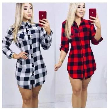 Imagem de Vestido Xadrez /Tendência Moda feminina /Festa Junina  - Nanda Fashion