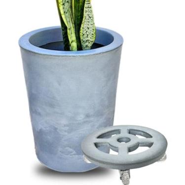 Imagem de Kit  Com Vaso de Planta + Suporte Com Rodas Para Decoração  - Alpe & A