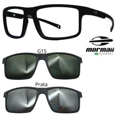 Imagem de Armação de Grau Mormaii 6127 Swap 5 A14 Com 2 Clipons, Prata, G15