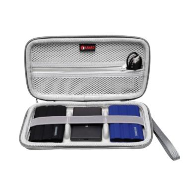 Imagem de XANAD Capa rígida 3 em 1 para Samsung T9/T7 Shield/T7 Touch 250GB-4TB SSD portátil - cinza