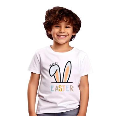 Imagem de Blusa camisa camiseta infantil Juvenil Menino Menina pascoa coelho 12 