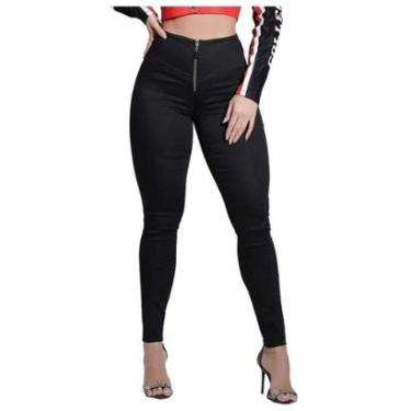 Imagem de Calça Feminina Pit Bull Jeans Lipo Shape Preta - 84226-Feminino