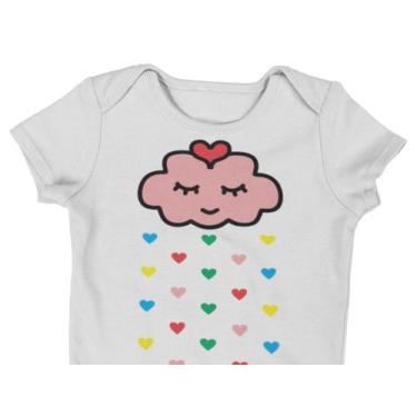 Imagem de Body Bebê Infantil Chuva de Amor Bênçãos Roupinha Branca - Del France,