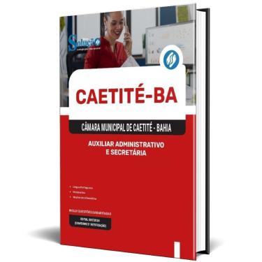 Imagem de Apostila Câmara Caetité Ba 2025 Auxiliar Administrativo E